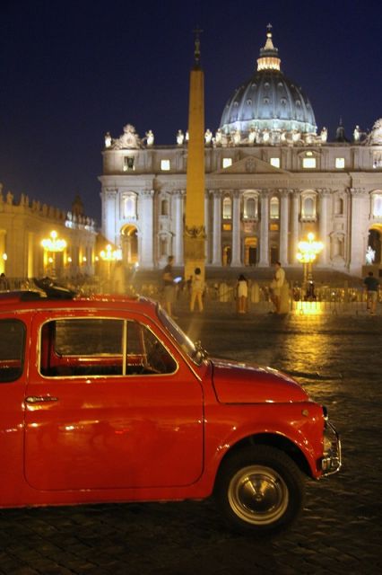Rome: Romantic Night Tour by Classic Fiat 500 - What the guide adds to the ride