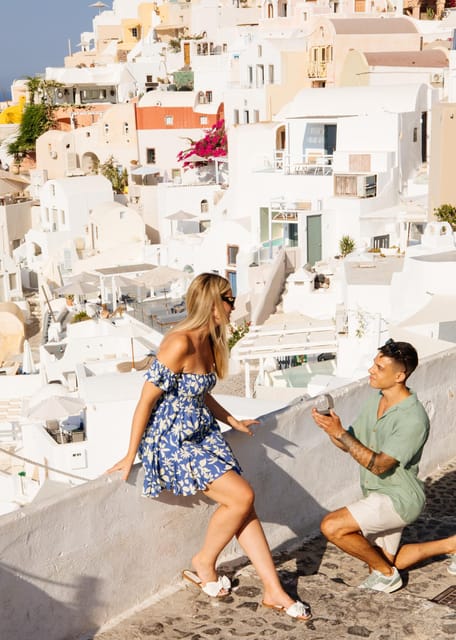 Santorini Proposal: A Luxury Photoshoot for Your Yes! Moment - The photography style and personal attention
