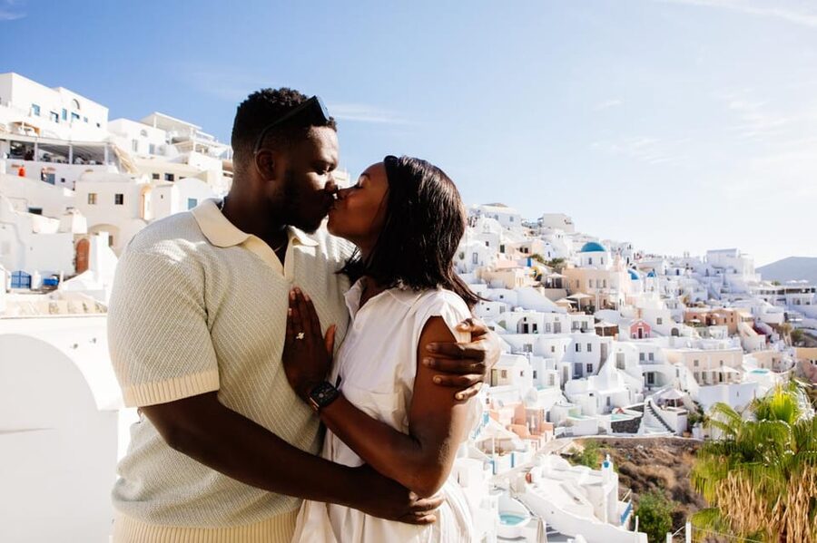 Santorini Proposal: A Luxury Photoshoot for Your Yes! Moment - What the $553 price really buys