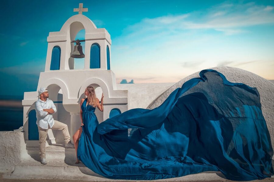 Santorini: Proposal Photoshoot l Private Entry to blue Dome - Key things to know before booking