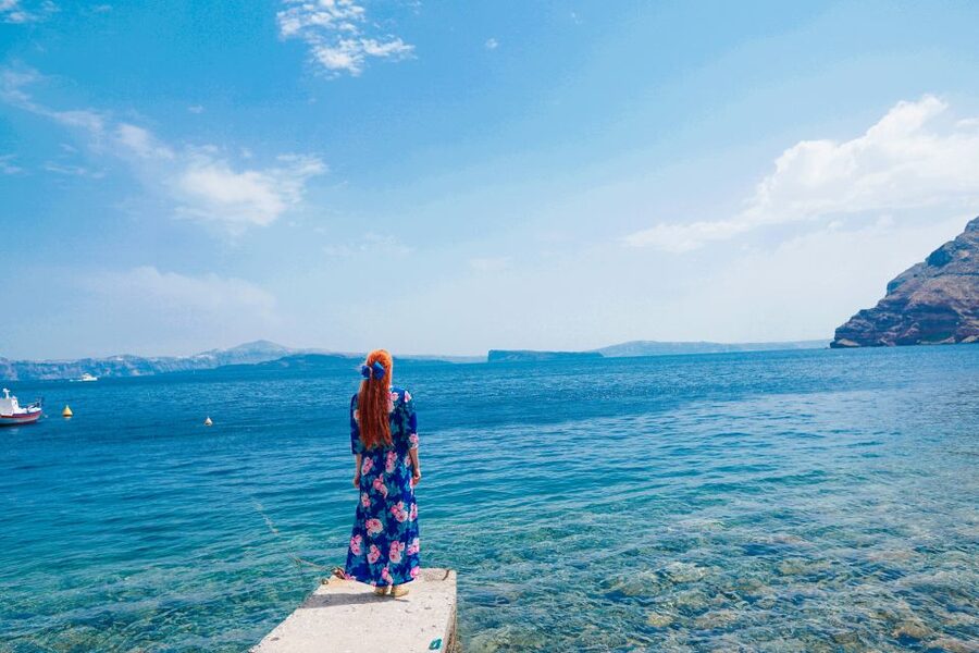 Santorini: Romantic Sunset Caldera Cruise with Dinner - Boarding the King Thiras