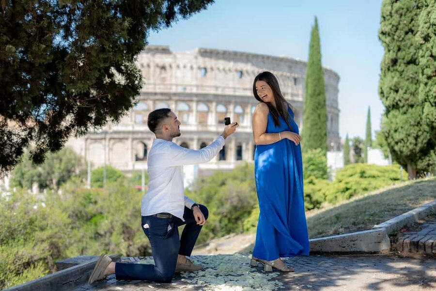 Secret Proposal Photoshoot in Rome + Reel - Starting at Largo Gaetana Agnesi