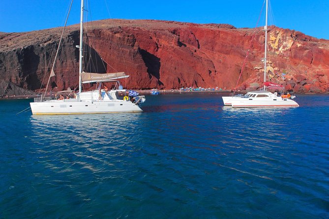 Shared Catamaran Romantic Sunset Cruise from Santorini via Volcano - The volcano in a compact 30-minute visit