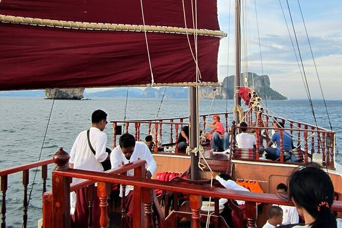 Sunset Dinner Cruise with night Swimming by Luxury Junk Boat - Pirate Beach is the second water stop