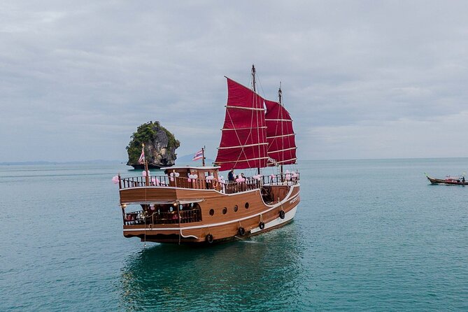 Sunset Dinner Cruise with night Swimming by Luxury Junk Boat - Sunset views on the return to Ao Nam Mao
