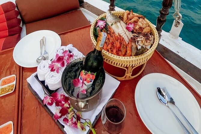 Sunset Dinner Cruise with night Swimming by Luxury Junk Boat - Passing Railay, Pranang Cave, and the climbing coast