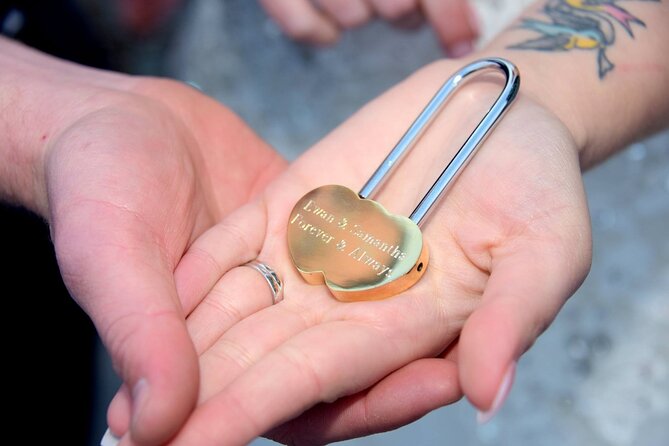 The Romance Package (Bell Tower tour for 2 people, plus personalised Love Lock) - Bell ringing, river views, and a keepsake to take home
