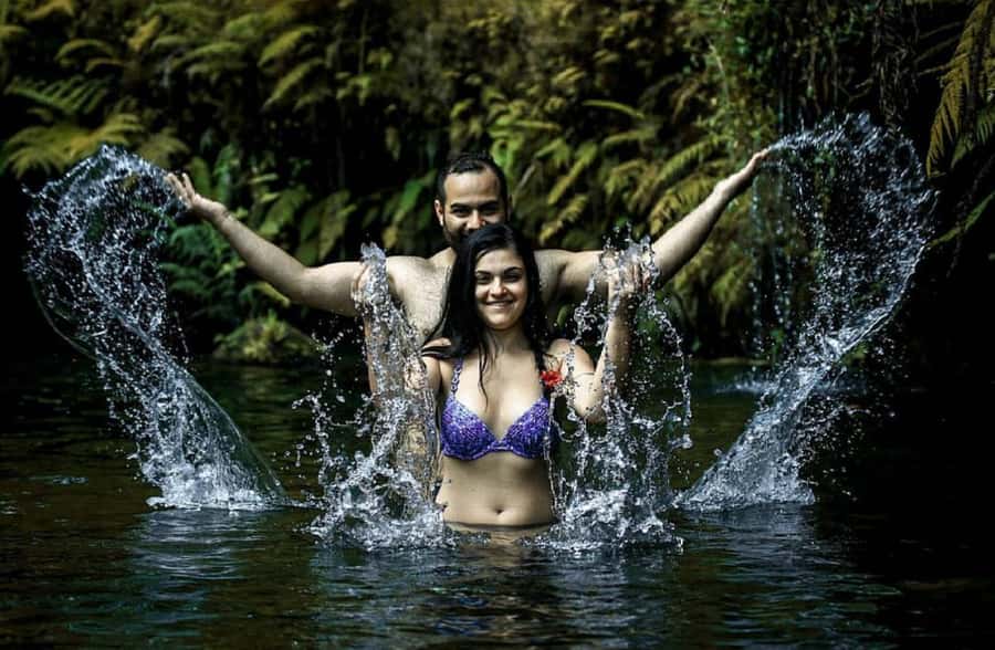 Ubud: Floating Breakfast, Jungle Swing & Spa Romantic Tour - Floating breakfast in a natural spring pool