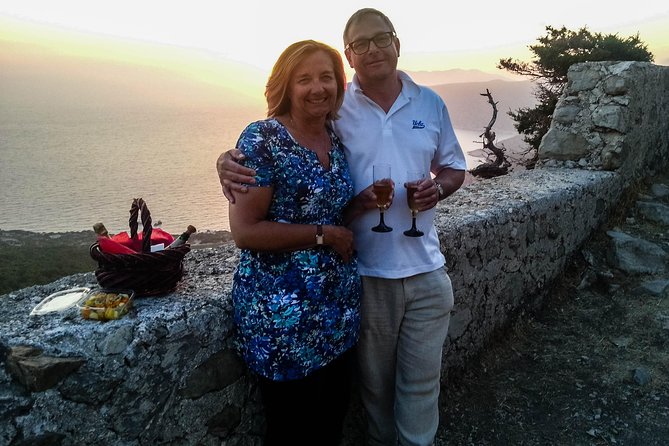 Wine Tasting and Romantic sunset in Monolithos - Monolithos Castle and the final sunset